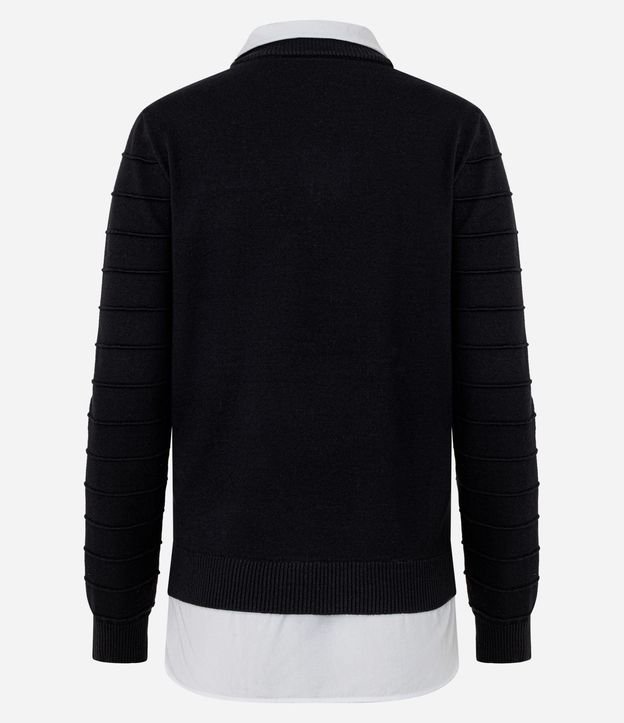 Blusa en Punto con efecto Camada Doble 7