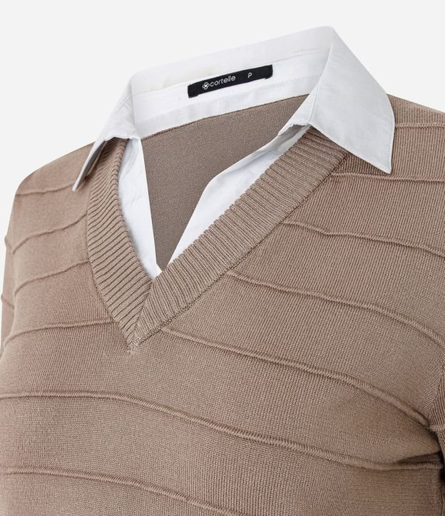 Blusa en Punto con efecto Camada Doble 6
