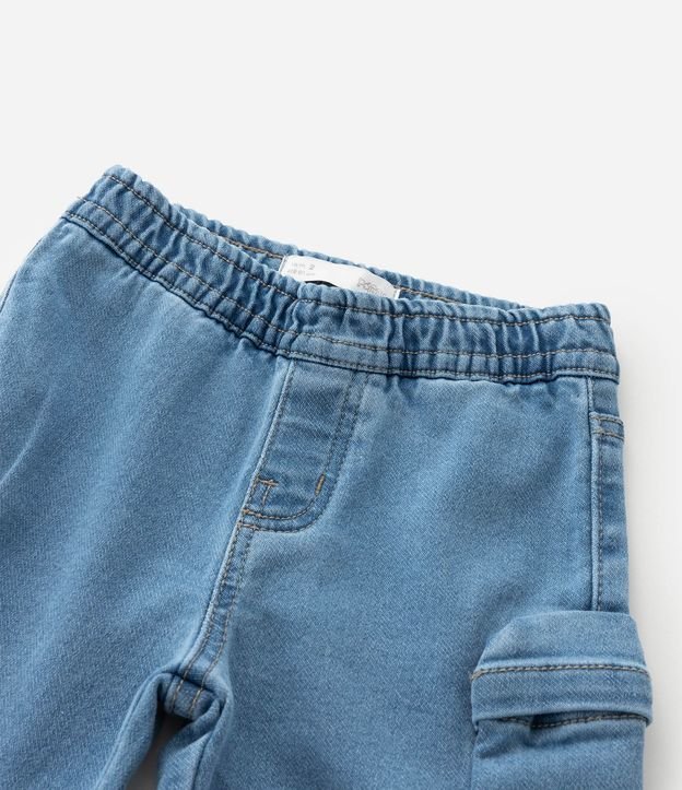 Bermuda Infantil Jeans con Bolsillos Cargo - Talle 1 a 6 años 4