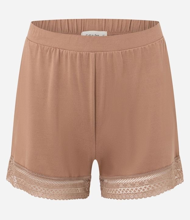 Pijama Short Doll con Bretel Fino y Detalle en Encaje 7