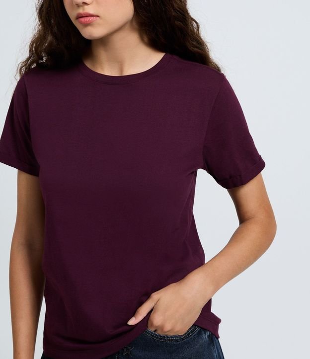 Remera en Media Malla con Manga Corta Doblada 3