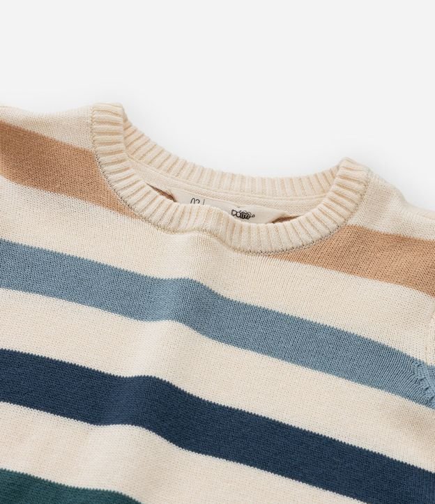 Saco Infantil en Punto con Rayas Largas Coloridas – Talle 1 a 5/6 años 5