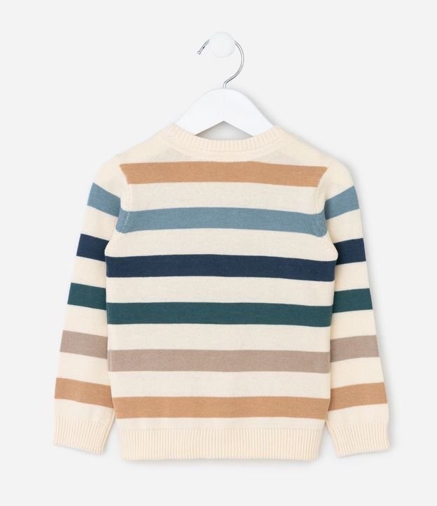 Saco Infantil en Punto con Rayas Largas Coloridas – Talle 1 a 5/6 años 3