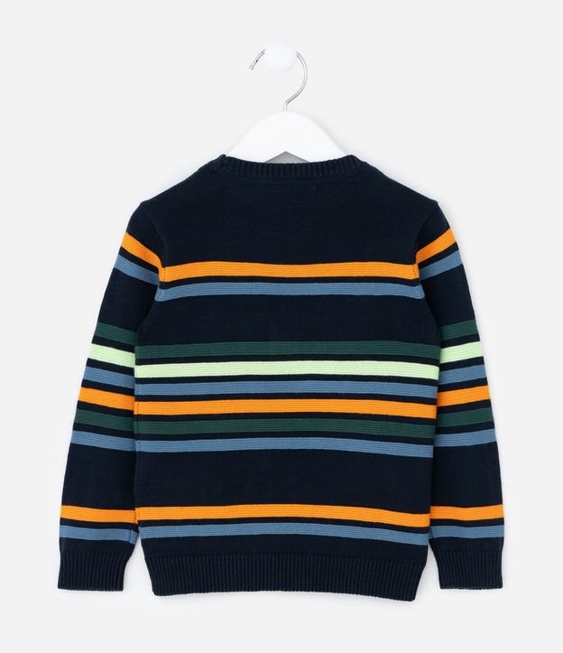 Saco Infantil en Punto con Rayas en Relieve – Talle 1 a 6 Años 3
