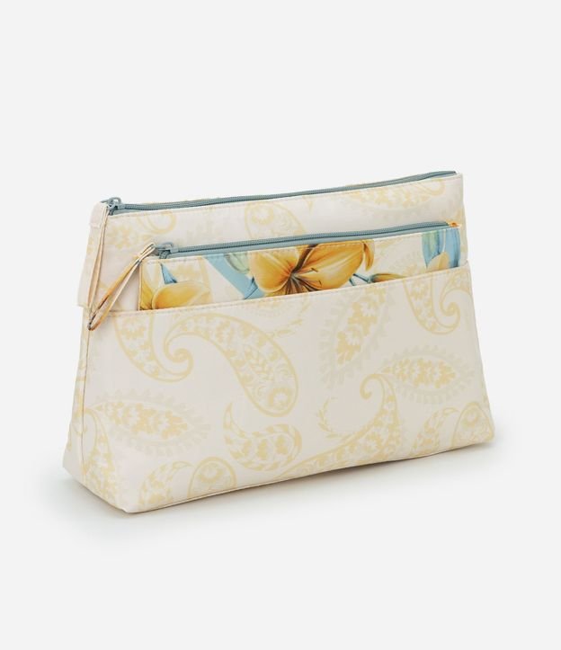 Kit 02 Neceser con Estampado Floral