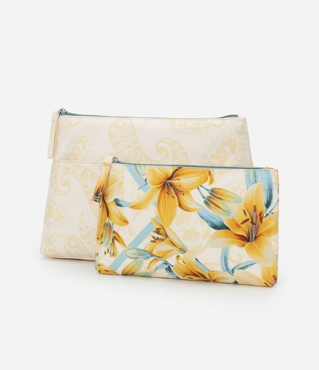 Kit 02 Neceser con Estampado Floral 4