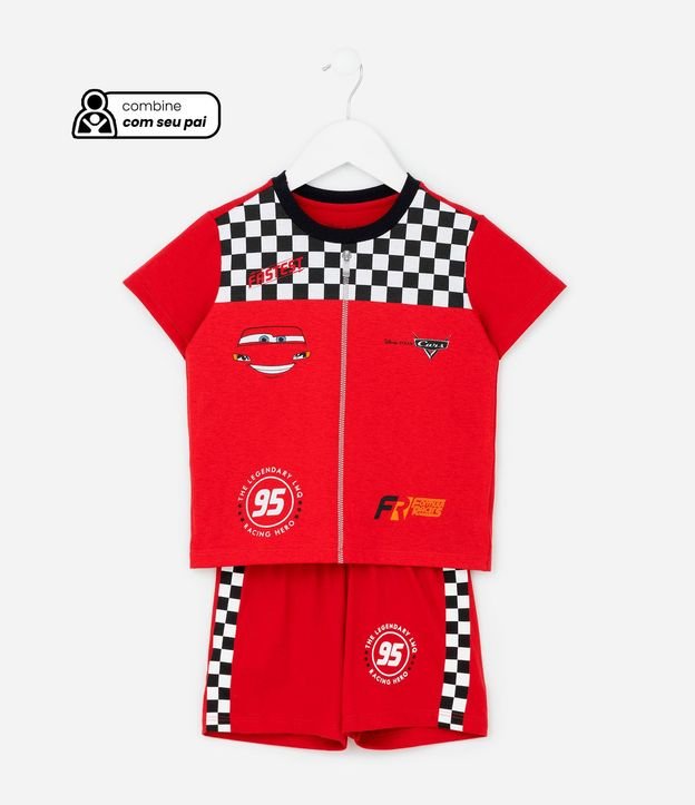 Pijama Infantil Corto con Estampa Cars  - Talle 2 a 6 años 2