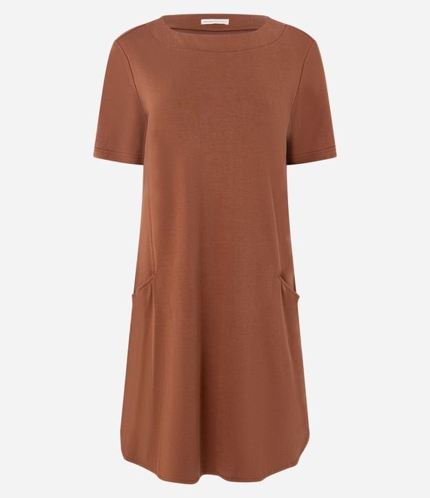 Vestido T-Shirt en Media Malla con Bolsillos 8