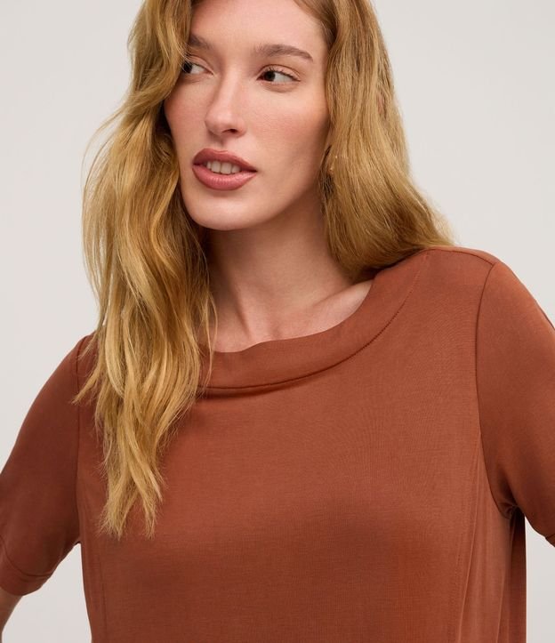 Vestido T-Shirt en Media Malla con Bolsillos 4