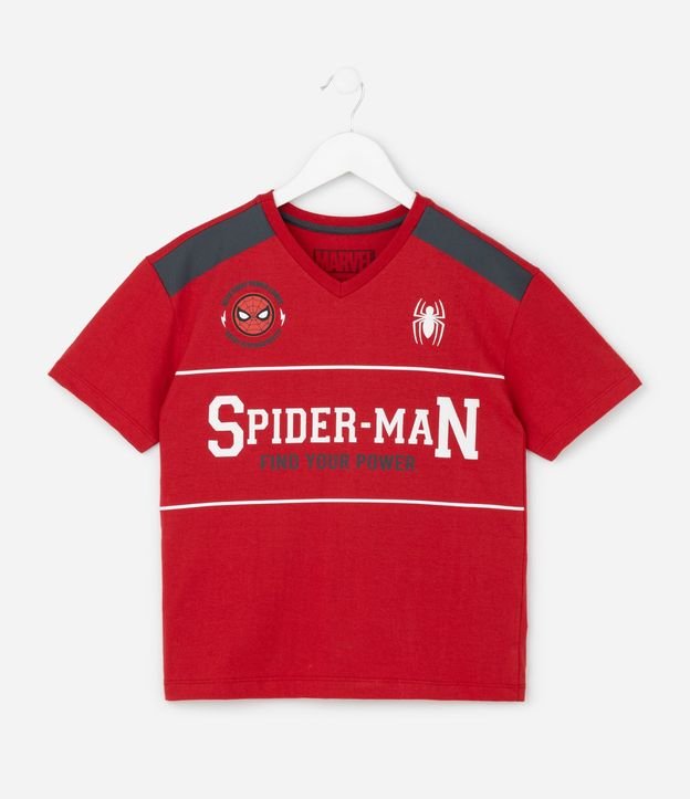Pijama Infantil Corto en Algodón con Estampa Spider-Man - Talle 4 a 12 años 2