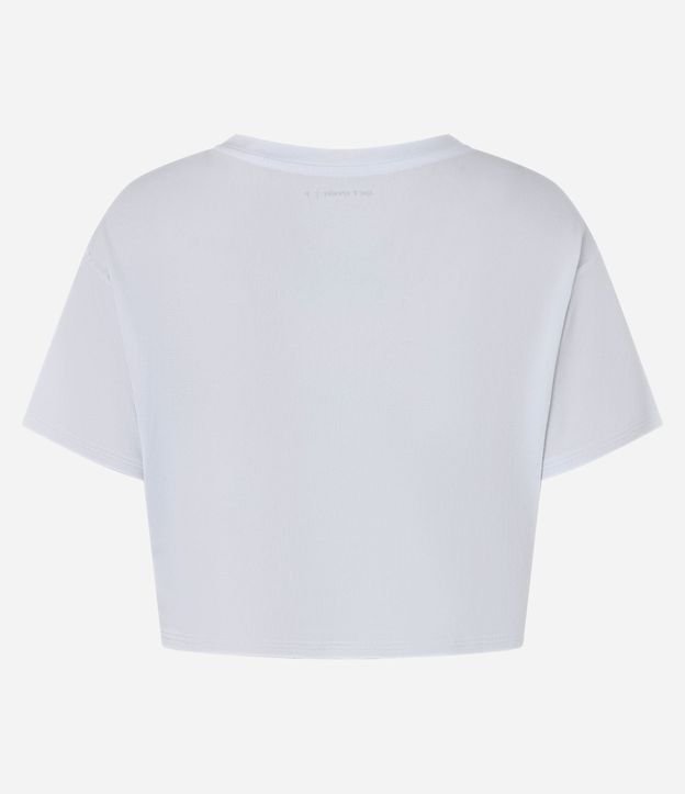 Remera Boxy Deportiva en Poliamida Texturizada con Estampa London 7