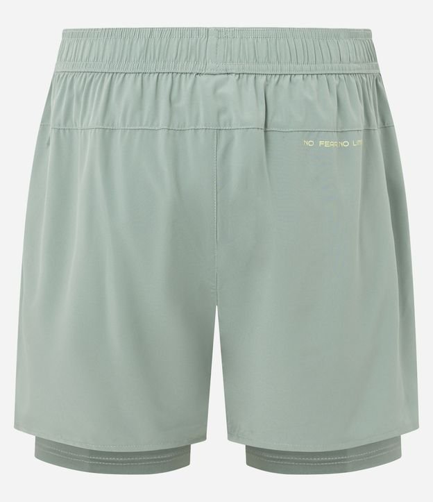 Bermuda Deportiva con Short de Compresión y Lettering 12
