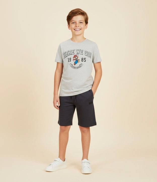 Remera Infantil con Estampa Super Mario Nintendo - Talle 4 a 10 años