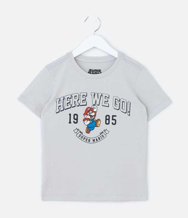 Remera Infantil con Estampa Super Mario Nintendo - Talle 4 a 10 años 2