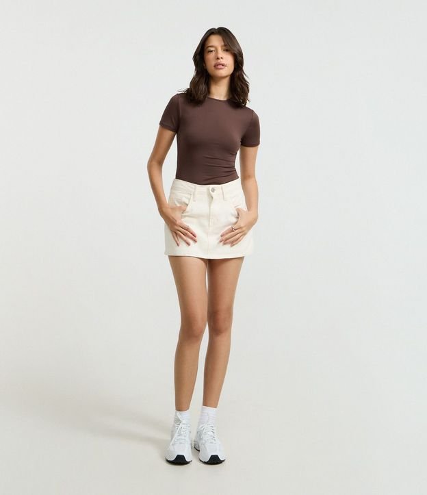 Blusa Alargada en Poliamida Básica 2