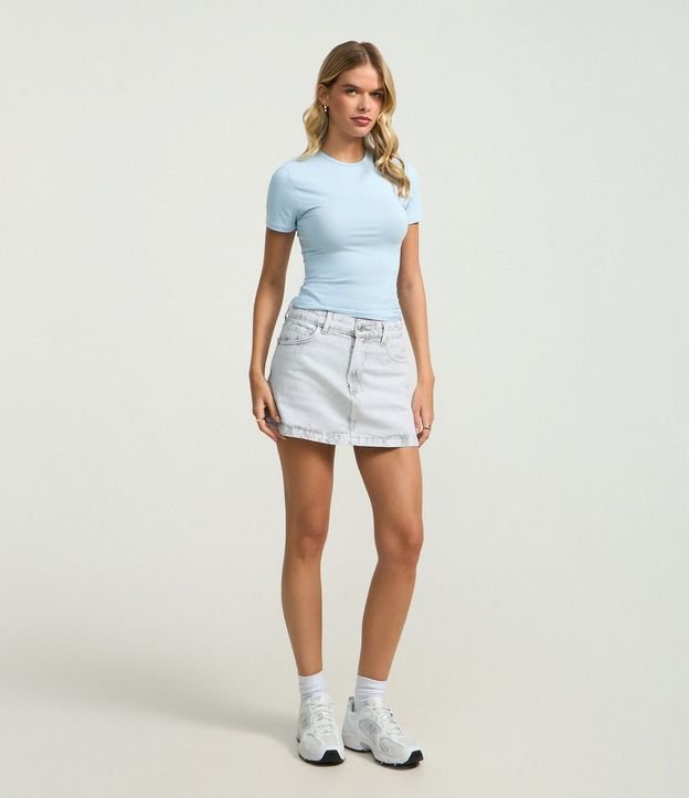Blusa Alargada en Poliamida Básica 3