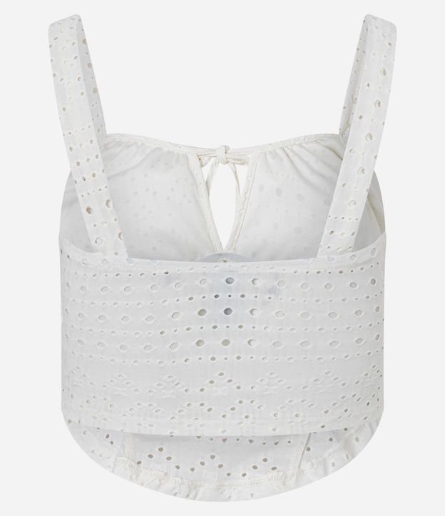 Blusa Top con Detalle de Lazo Cutout y Texturizada 7
