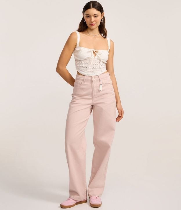 Blusa Top con Detalle de Lazo Cutout y Texturizada 2