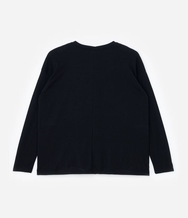 Blusa en Rib Sin Sisa con Cuello Redondo Curve & Plus Size 5