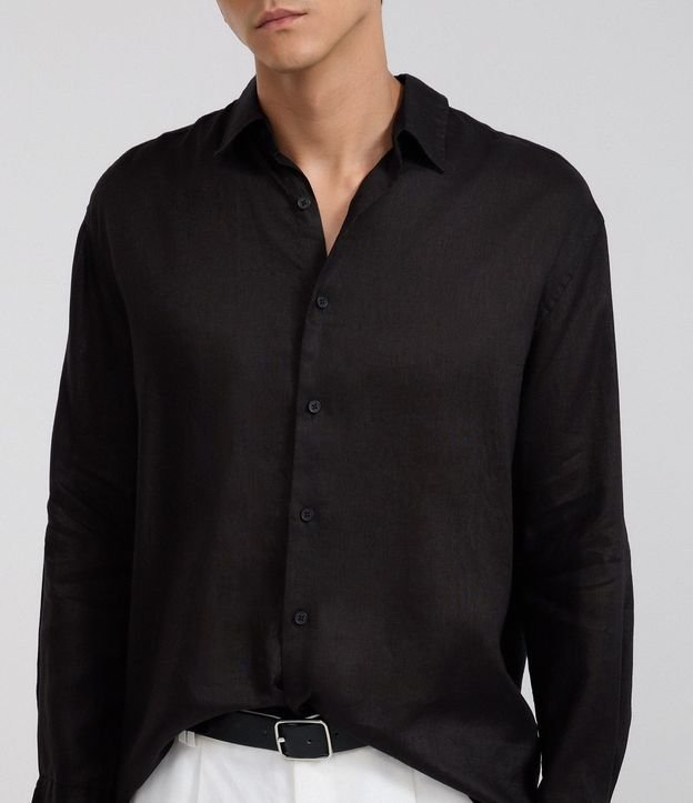 Camisa Relaxed en Cambraia de Lino Puro 3