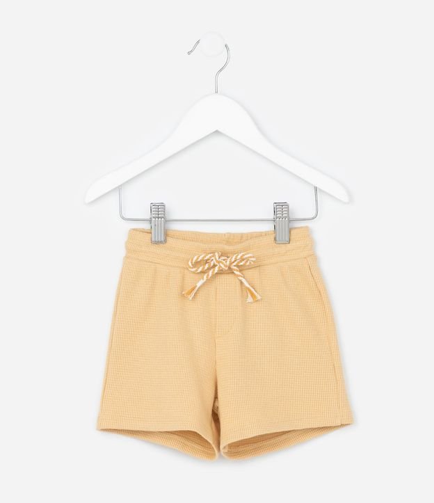 Bermuda Infantil con Textura Waffle - Talle 1 a 6 años