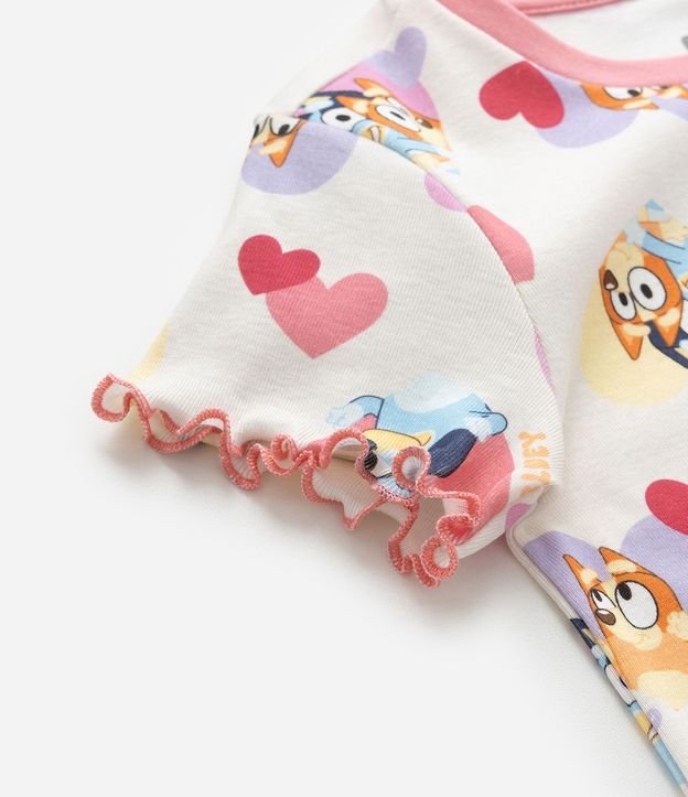 Pijama Infantil con Estampa Bluey y Bingo con Corazones - Talle 3 a 8 años 10