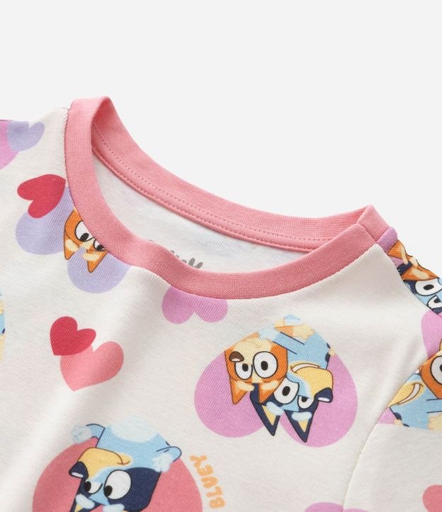Pijama Infantil con Estampa Bluey y Bingo con Corazones - Talle 3 a 8 años 11