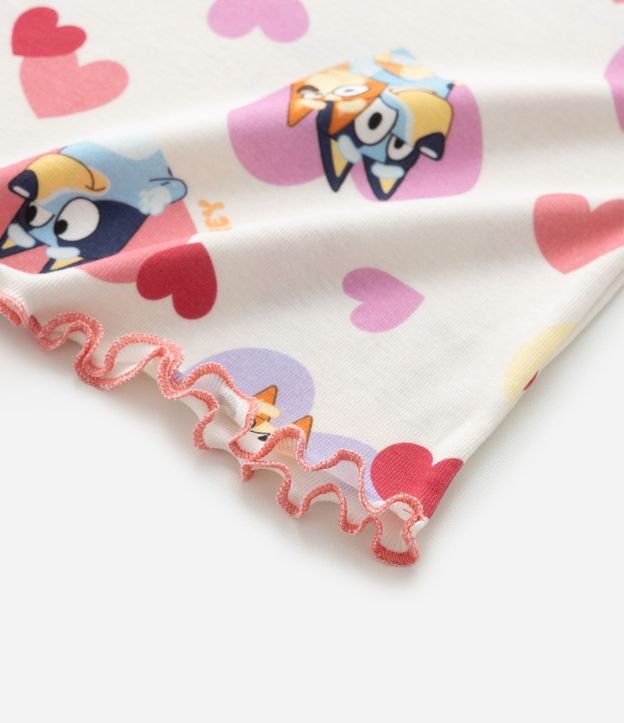 Pijama Infantil con Estampa Bluey y Bingo con Corazones - Talle 3 a 8 años 7