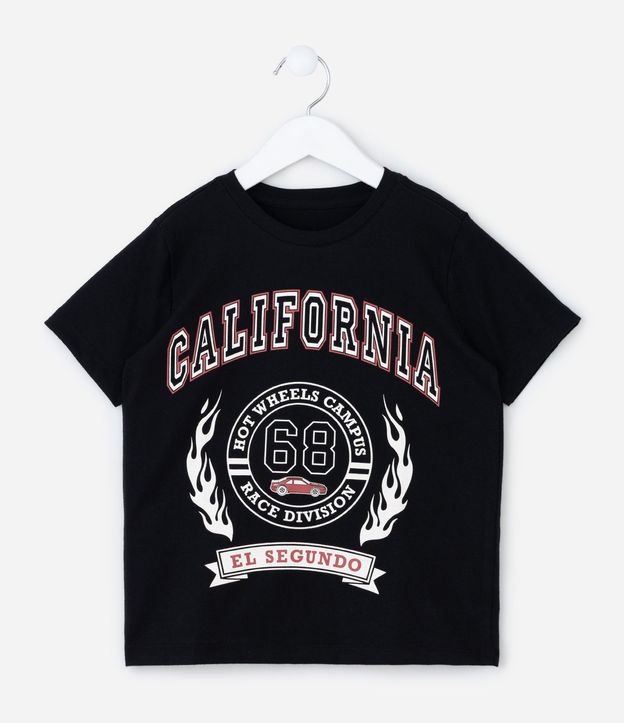 Remera Infantil con Estampa California 68 Hot Wheels - Talle 4 a 10 años 2