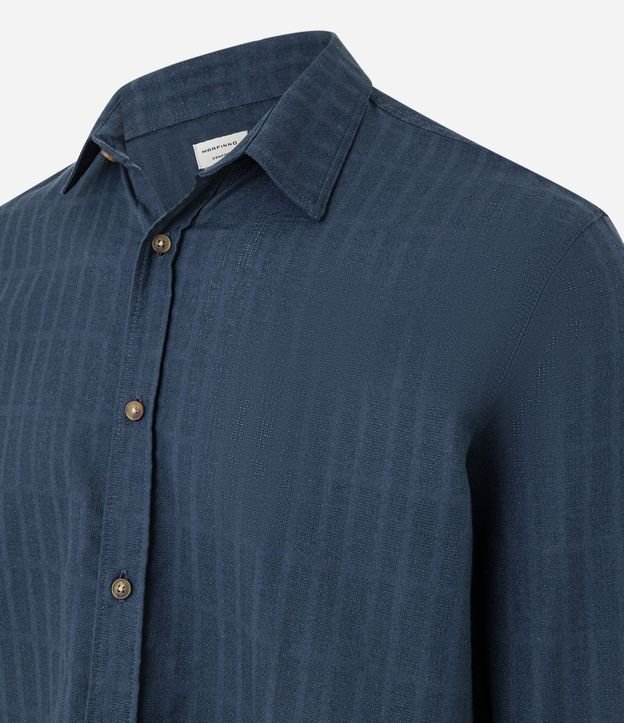 Camisa Comfort en Algodón con Textura Maquinetada 6