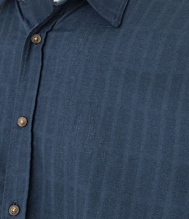 Camisa Comfort en Algodón con Textura Maquinetada 7