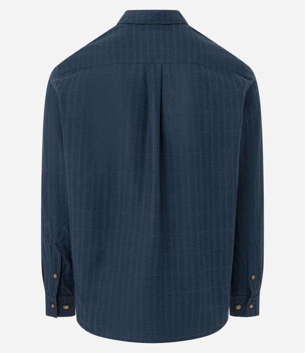 Camisa Comfort en Algodón con Textura Maquinetada 8