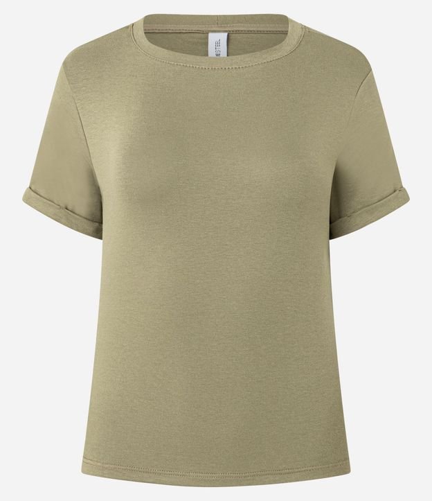Blusa Básica en Viscosa con Manga Dobrada 5