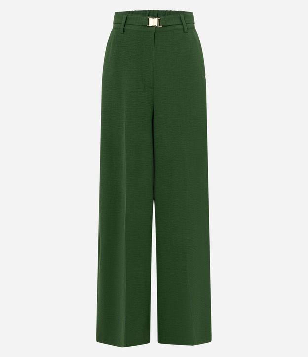 Pantalón Wide Leg en Airflow con Cinturón y Hebilla 1