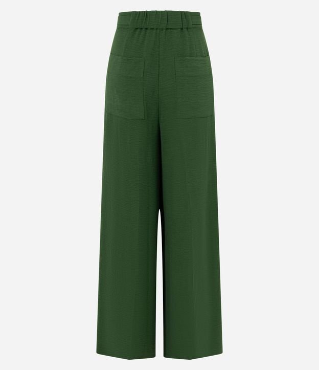 Pantalón Wide Leg en Airflow con Cinturón y Hebilla 3