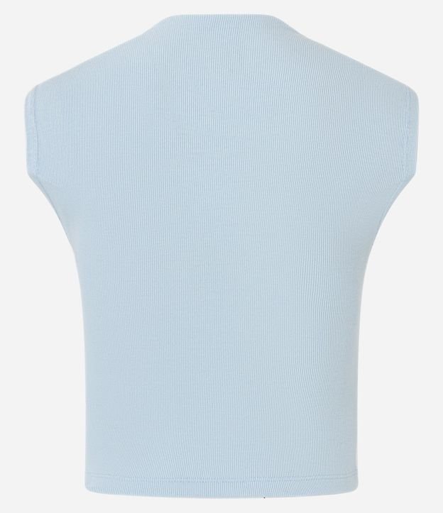 Blusa Acanalada en Rib con Cuello Alto 10