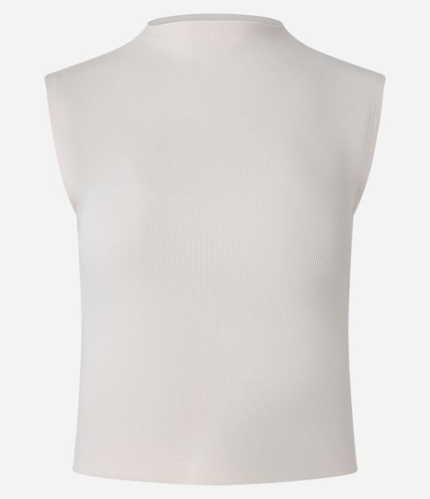 Blusa Acanalada en Rib con Cuello Alto 6