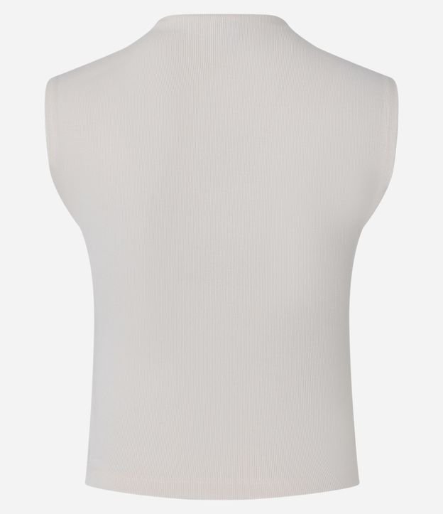 Blusa Acanalada en Rib con Cuello Alto 8