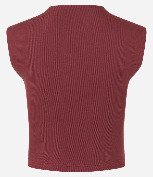 Blusa Acanalada en Rib con Cuello Alto 10