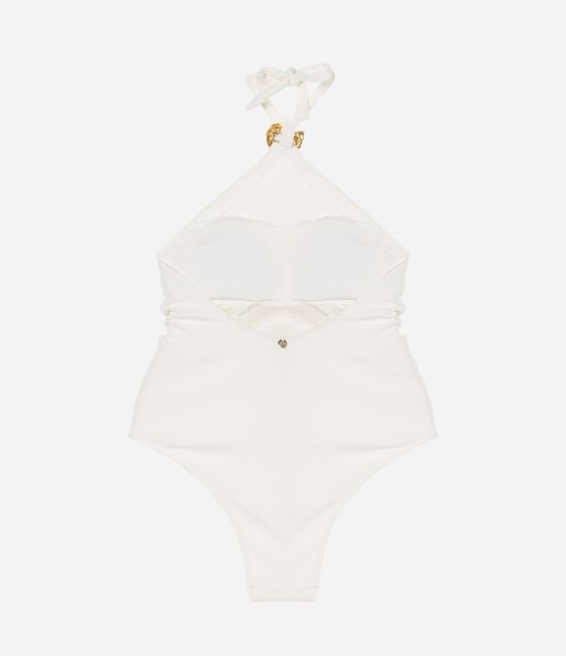 Malla Halter en Microfibra Texturizada con Adornos de Caracol 5