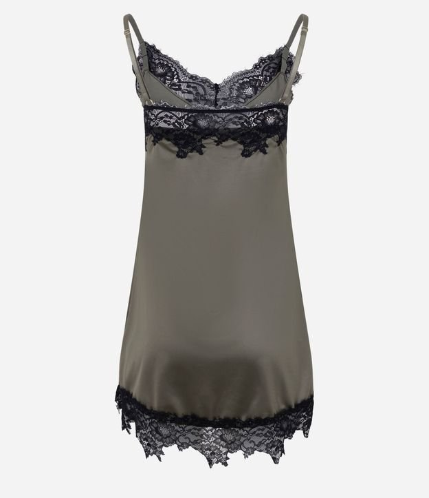 Camisón en Microfibra con Detalles de Encajes 8
