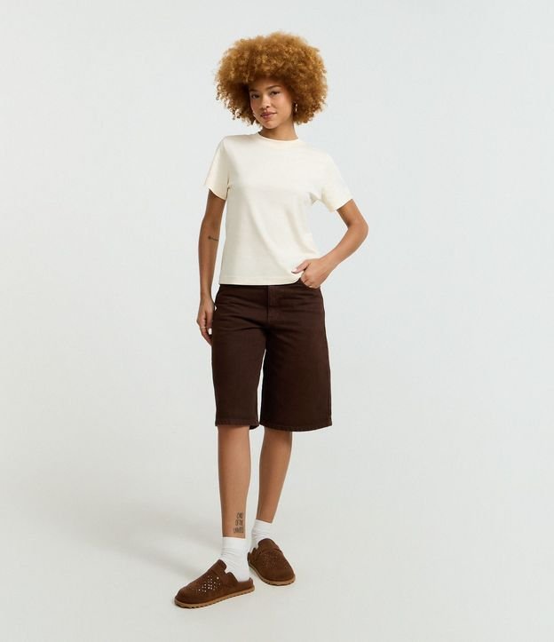 Blusa Básica en Algodón Interlock con Cuello Redondo 2