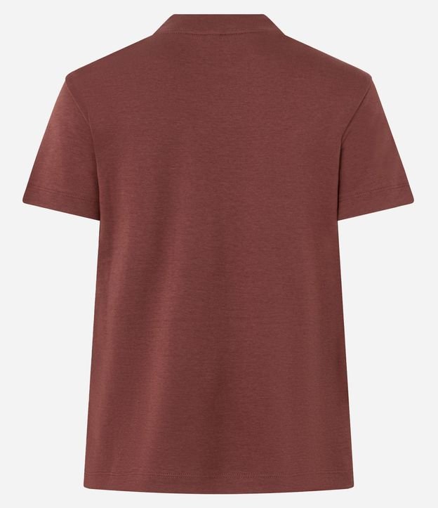 Blusa Básica en Algodón Interlock con Cuello Redondo 6