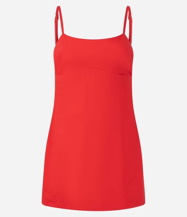 Vestido Tubinho Corto en Jeans con Bretel Fino 5