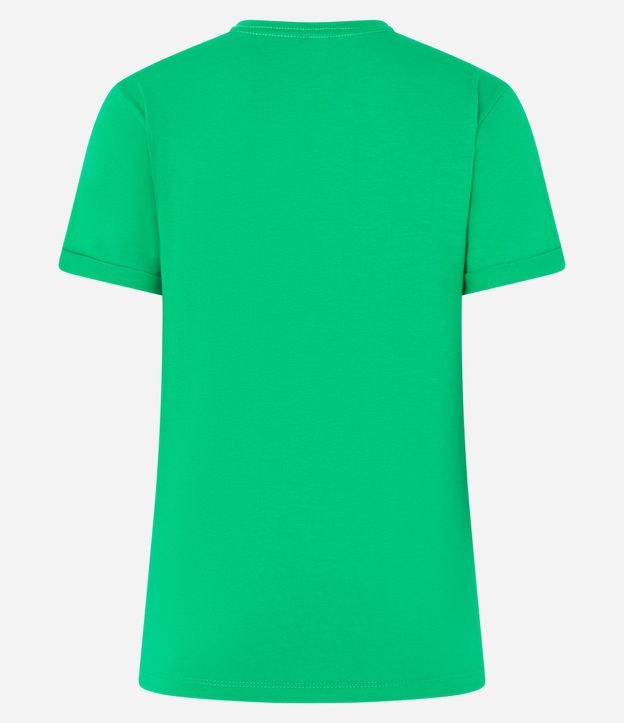 Remera en Media Malla con Manga Corta Doblada 6