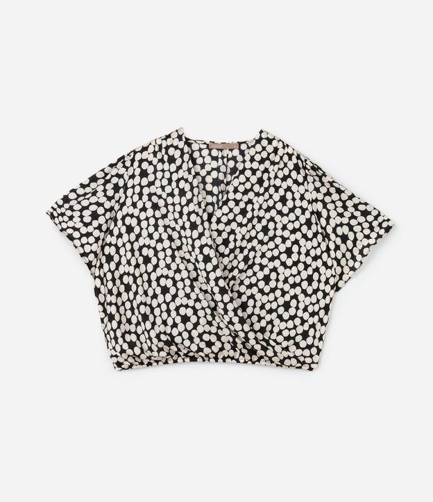 Blusa en Crepé de Lunares Satinado con Manga Sino Curve & Plus Size 3