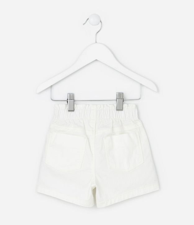 Short Infantil Clochard en Sarga con Estampa de Lazos - Talle 1 a 6 años 3