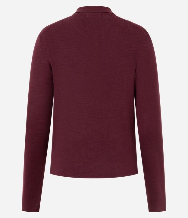 Blusa Manga Larga en Punto con Cuello Polo 7