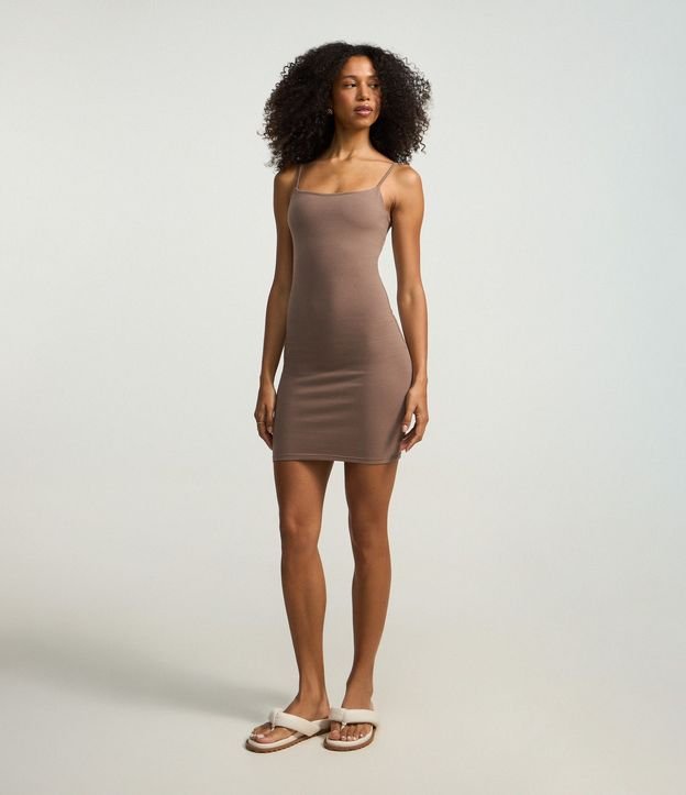 Vestido Básico en Cotton con Breteles Finos 2