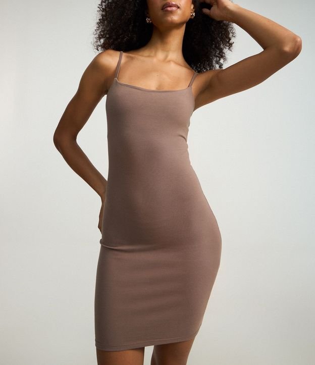 Vestido Básico en Cotton con Breteles Finos 4